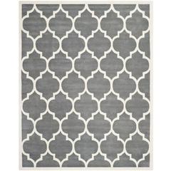 CHATHAM, DARK GREY / IVORY, 8' X 10', Area Rug, CHT733D-8