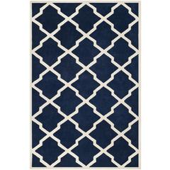CHATHAM, DARK BLUE / IVORY, 8' X 10', Area Rug, CHT735C-8
