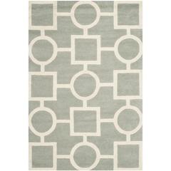 CHATHAM, GREY / IVORY, 5' X 8', Area Rug, CHT737E-5