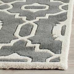 CHATHAM, DARK GREY / IVORY, 2'-3" X 9', Area Rug, CHT745D-29