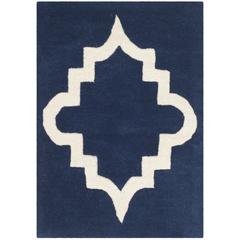 CHATHAM, DARK BLUE / IVORY, 4' X 6', Area Rug, CHT753C-4