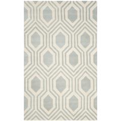 CHATHAM, GREY / IVORY, 6' X 9', Area Rug, CHT760E-6