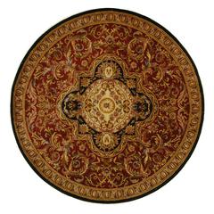 CLASSIC, RED / BLACK, 8' X 8' Round, Area Rug