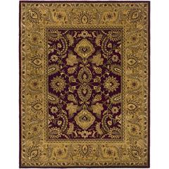 CLASSIC, BURGUNDY / GOLD, 8'-3" X 11', Area Rug