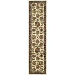 CLASSIC, IVORY / NAVY, 2'-3" X 8', Area Rug