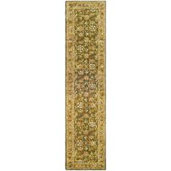 CLASSIC, OLIVE / CAMEL, 2'-3" X 8', Area Rug