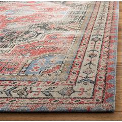 CLV-CLASSIC VINTAGE, RED / CHARCOAL, 5' X 8', Area Rug