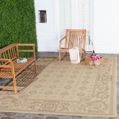 COURTYARD, NATURAL / BROWN, 5'-3" X 5'-3" Round, Area Rug, CY1356-3001-5R