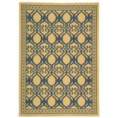 COURTYARD, NATURAL / BLUE, 2'-7" X 5', Area Rug, CY3040-3101-3