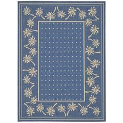 COURTYARD, BLUE / IVORY, 5'-3" X 7'-7", Area Rug, CY5148C-5