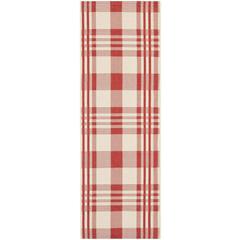 COURTYARD, RED / BONE, 2'-3" X 14', Area Rug, CY6201-238-214