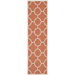 COURTYARD, TERRACOTTA, 2'-3" X 8', Area Rug