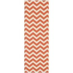 COURTYARD, TERRACOTTA / BEIGE, 2'-3" X 8', Area Rug, CY6244-241-28