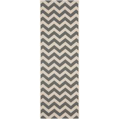 COURTYARD, GREY / BEIGE, 2'-3" X 14', Area Rug, CY6244-246-214