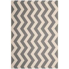 COURTYARD, GREY / BEIGE, 6'-7" X 9'-6", Area Rug, CY6245-246-6
