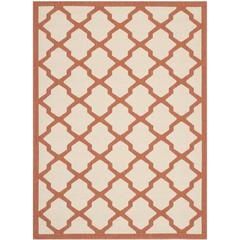 COURTYARD, BEIGE / TERRACOTTA, 6'-7" X 9'-6", Area Rug, CY6903-231-6