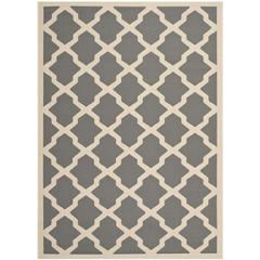 COURTYARD, ANTHRACITE / BEIGE, 6'-7" X 9'-6", Area Rug, CY6903-246-6