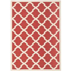 COURTYARD, RED / BONE, 6'-7" X 9'-6", Area Rug, CY6903-248-6