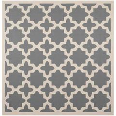 COURTYARD, ANTHRACITE / BEIGE, 6'-7" X 6'-7" Square, Area Rug, CY6913-246-7SQ