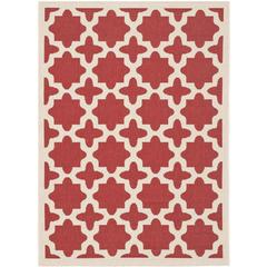 COURTYARD, RED / BONE, 6'-7" X 9'-6", Area Rug, CY6913-248-6