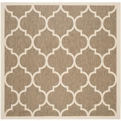 COURTYARD, BROWN / BONE, 7'-10" X 7'-10" Square, Area Rug, CY6914-242-8SQ