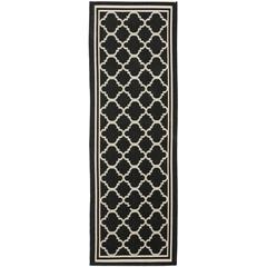 COURTYARD, BLACK / BEIGE, 2'-3" X 14', Area Rug, CY6918-226-214