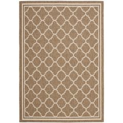 COURTYARD, BROWN / BONE, 6'-7" X 9'-6", Area Rug, CY6918-242-6