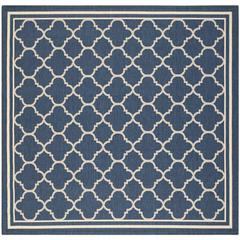 COURTYARD, NAVY / BEIGE, 6'-7" X 6'-7" Square, Area Rug, CY6918-268-7SQ