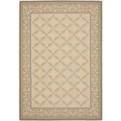 COURTYARD, BEIGE / DARK BEIG, 6'-7" X 9'-6", Area Rug, CY7107-79A21-6