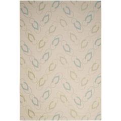 COURTYARD, BEIGE / AQUA, 6'-7" X 9'-6", Area Rug, CY7420-213A24-6