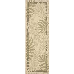 COURTYARD, CREAM / GREEN, 2'-3" X 6'-7", Area Rug, CY7836-14A5-27