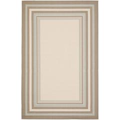 COURTYARD, BEIGE / BLUE, 6'-7" X 9'-6", Area Rug, CY7896-79A18-6