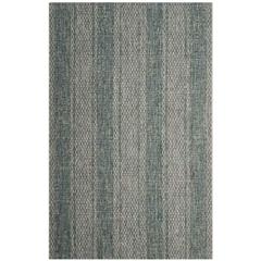 COURTYARD, LIGHT GREY / TEAL, 6'-7" X 9'-6", Area Rug, CY8736-37212-6