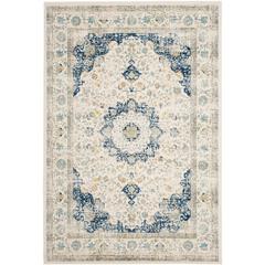 EVOKE, IVORY / BLUE, 5'-1" X 7'-6", Area Rug, EVK220C-5