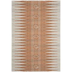EVOKE, IVORY / ORANGE, 6'-7" X 9', Area Rug