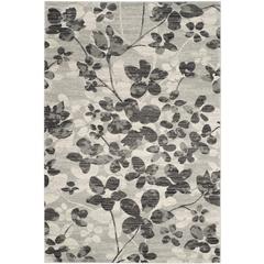 EVOKE, GREY / BLACK, 4' X 6', Area Rug