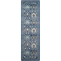 EVOKE, BLUE / IVORY, 2'-2" X 9', Area Rug, EVK251C-29