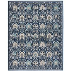EVOKE, BLUE / IVORY, 9' X 12', Area Rug, EVK251C-9