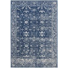 EVOKE, NAVY / IVORY, 5'-1" X 7'-6", Area Rug, EVK270A-5