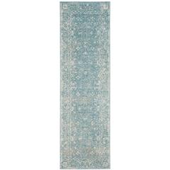 EVOKE, LIGHT BLUE / IVORY, 2'-2" X 9', Area Rug, EVK270D-29