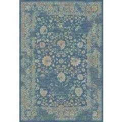 EVOKE, LIGHT BLUE / BEIGE, 5'-1" X 7'-6", Area Rug