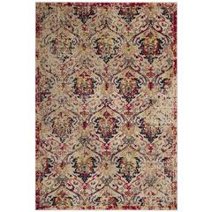 EVOKE, IVORY / FUCHSIA, 4' X 6', Area Rug, EVK519K-4