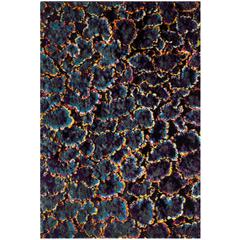 FIESTA SHAG, TURQUOISE / MULTI, 5'-1" X 7'-6", Area Rug, FSG371K-5