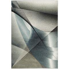 HOLLYWOOD, GREY / TEAL, 6'-7" X 9', Area Rug, HLW715D-6