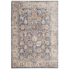 ILLUSION, BLUE / CREME, 5' X 8', Area Rug
