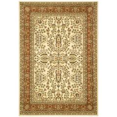 LYNDHURST, IVORY / RUST, 6' X 9', Area Rug