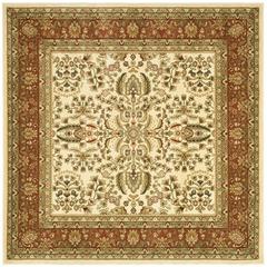 LYNDHURST, IVORY / RUST, 8' X 8' Square, Area Rug, LNH214R-8SQ