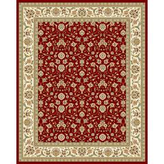 LYNDHURST, RED / IVORY, 8' X 11', Area Rug, LNH312A-8