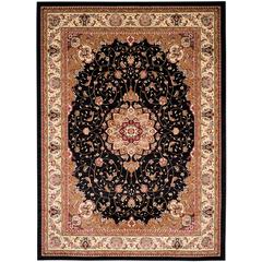 LYNDHURST, BLACK / IVORY, 9' X 12', Area Rug, LNH329A-9