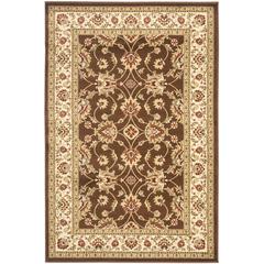 LYNDHURST, BROWN / IVORY, 6'-7" X 9'-6", Area Rug, LNH553-2512-7